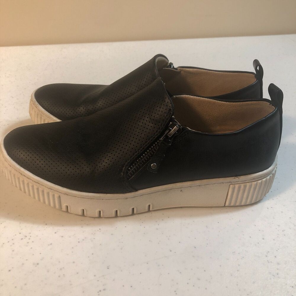 Soul Naturalizer Womens Slip-On Sneakers Black 8.5 M Turner Platform‎ Athleisure